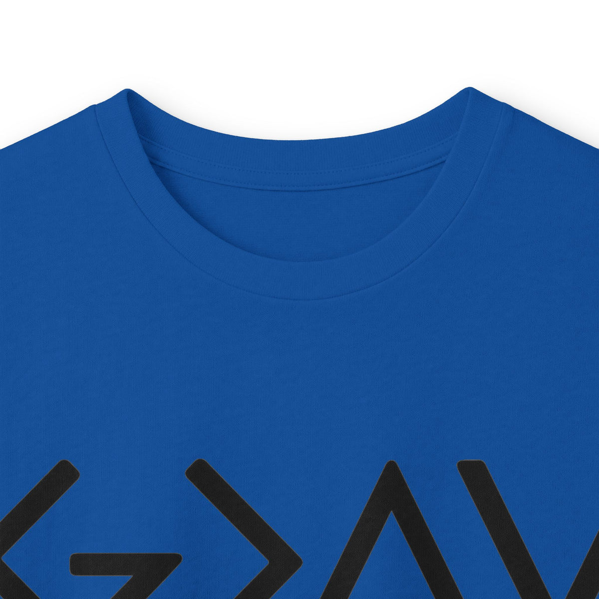 Christian Faith Long Sleeve Tee — “G>V” Front & Triple Cross Back