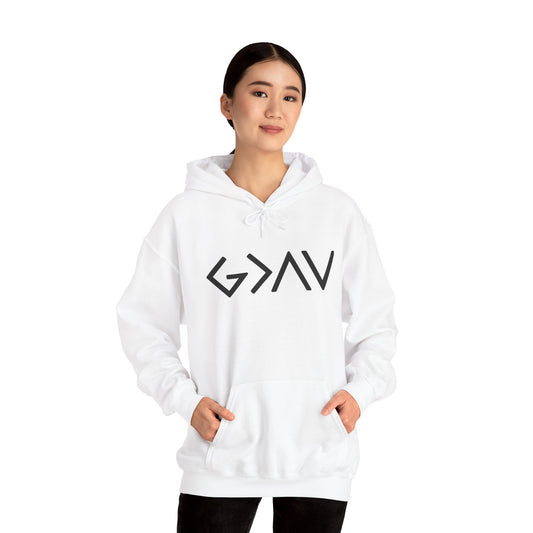 God is greater than the highs and lows hoodie