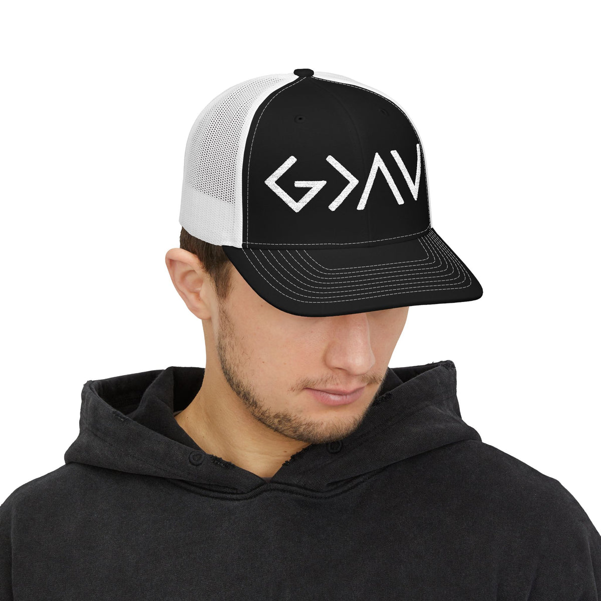 God Is Greater Than The Highs And Lows Snapback Trucker Cap