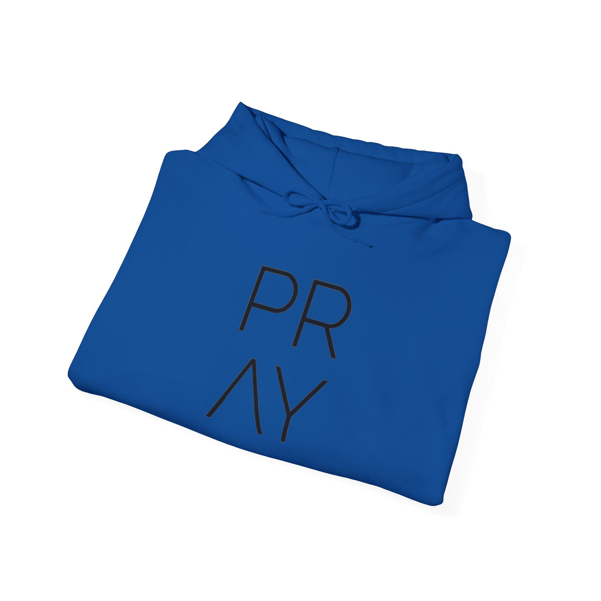 Prayer Minimalist Hoodie — PRAY Vertical Text Spiritual Sweatshirt