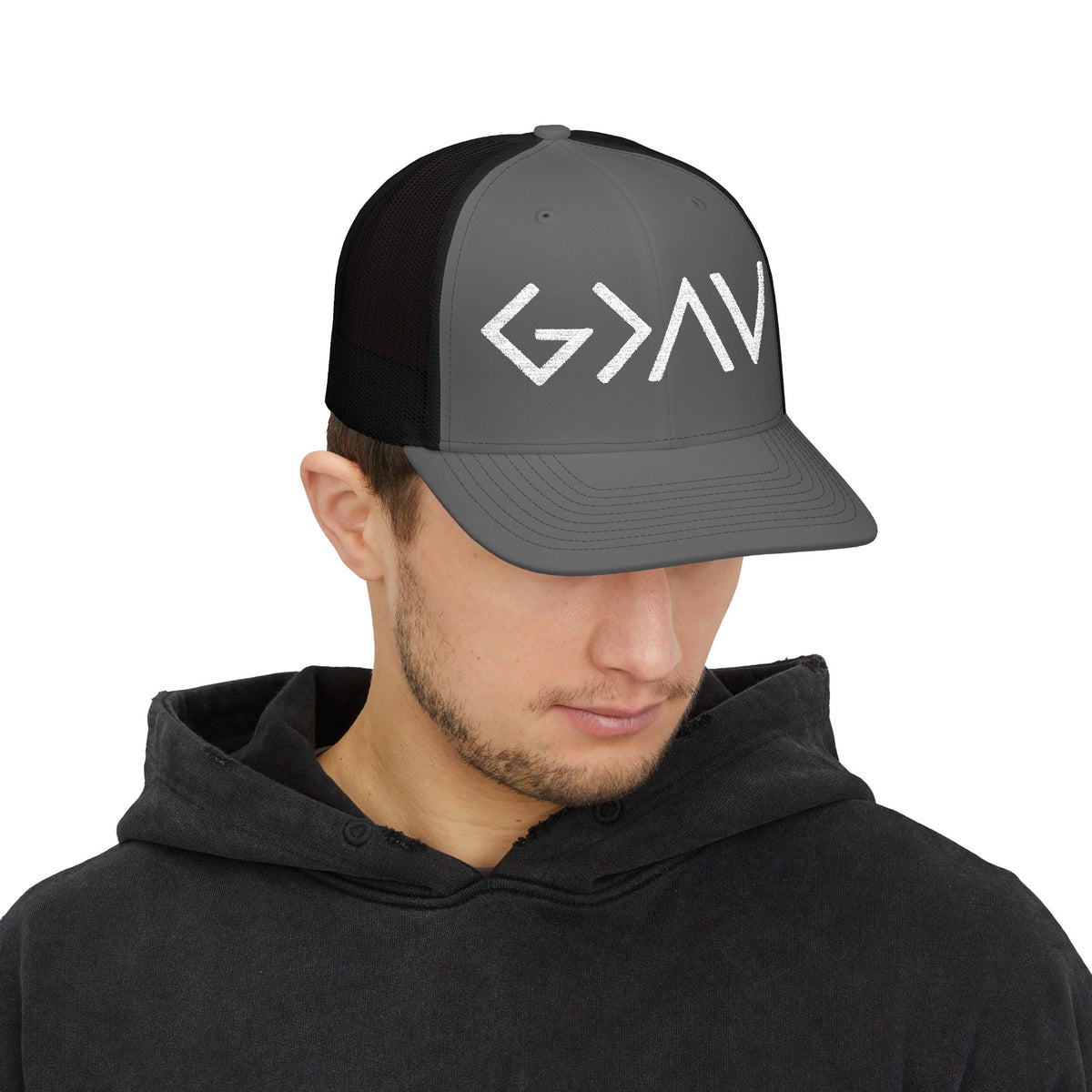 God Is Greater Than The Highs And Lows Snapback Trucker Cap
