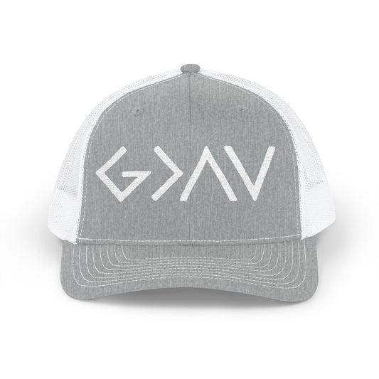 God Is Greater Than The Highs And Lows Snapback Trucker Cap