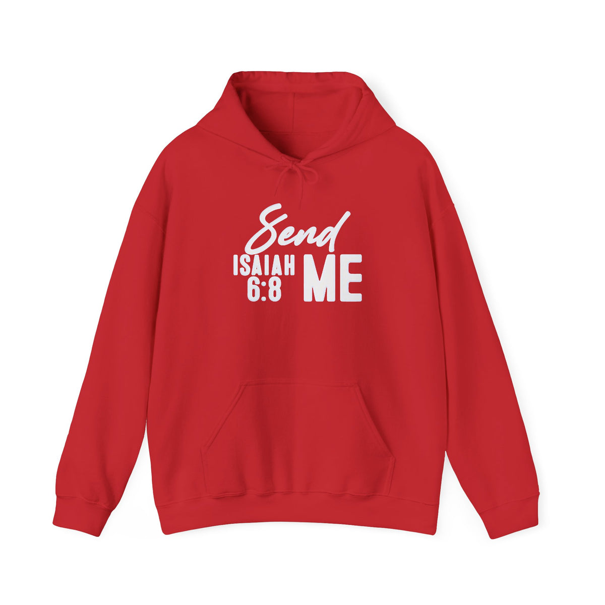 Send Me Hoodie — Isaiah 6:8 Christian Faith Pullover