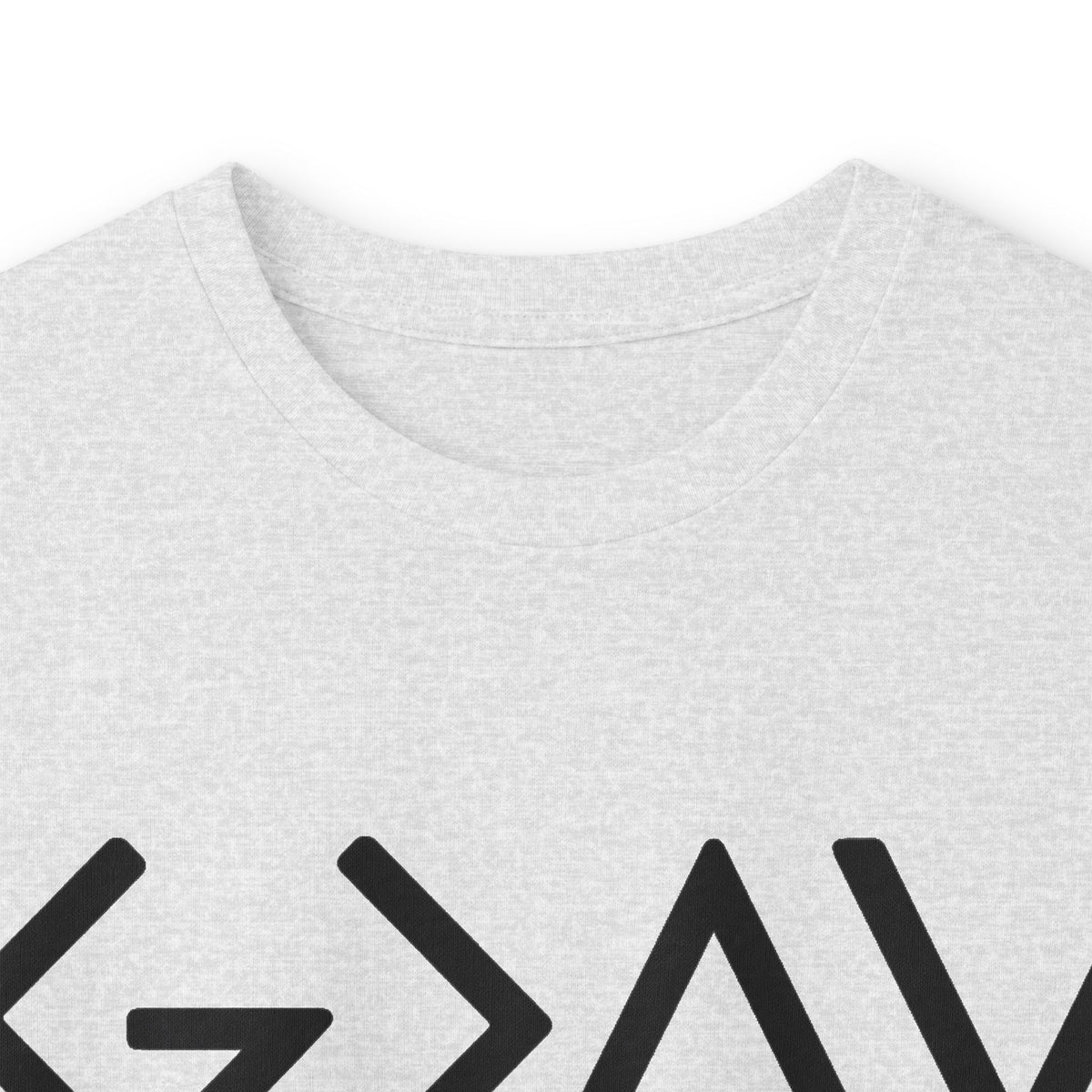 Christian Faith Long Sleeve Tee — “G>V” Front & Triple Cross Back