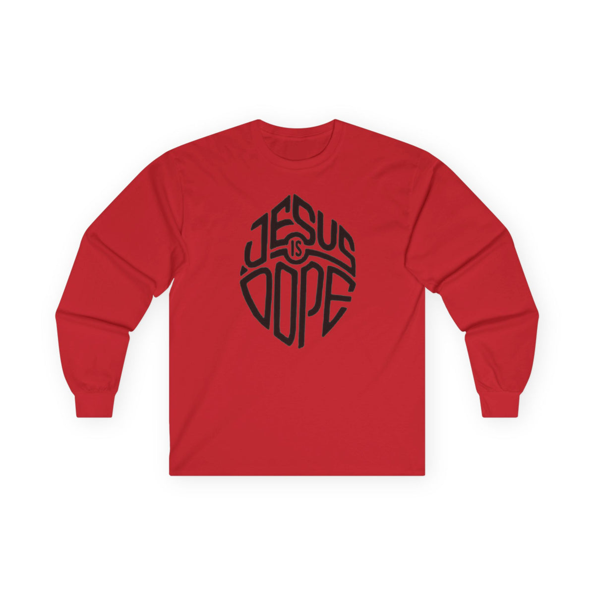 Jesus Is Dope Long Sleeve Tee — Christian Cross Faith Shirt
