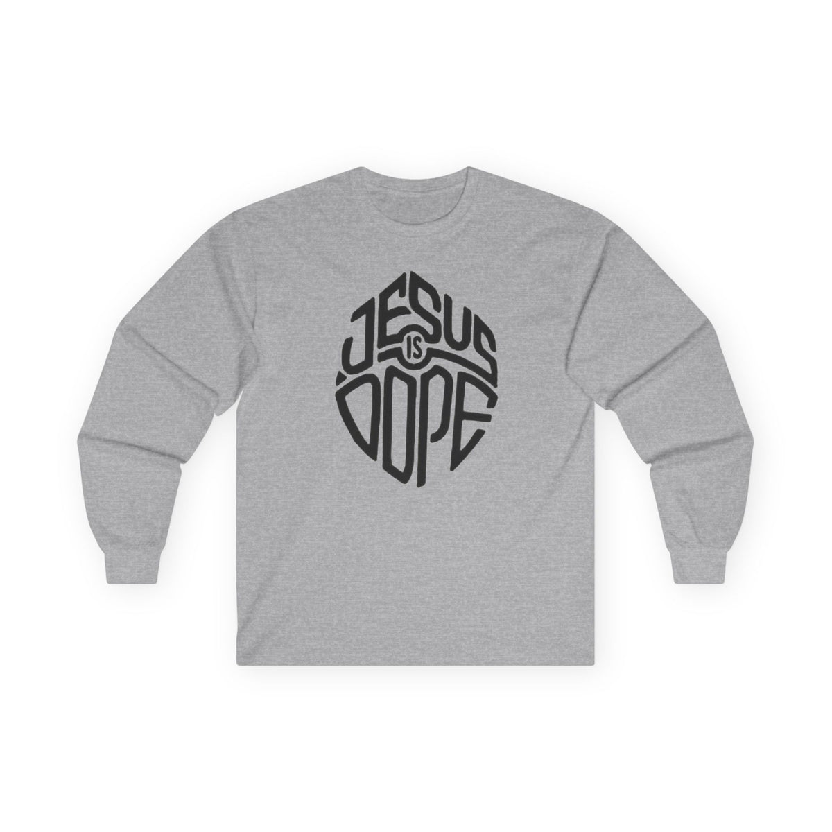 Jesus Is Dope Long Sleeve Tee — Christian Cross Faith Shirt