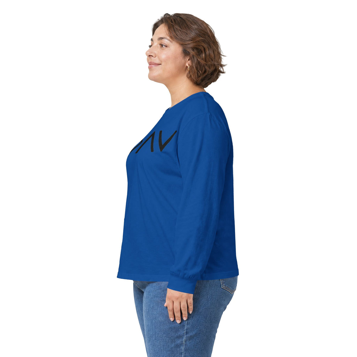 Christian Faith Long Sleeve Tee — “G>V” Front & Triple Cross Back