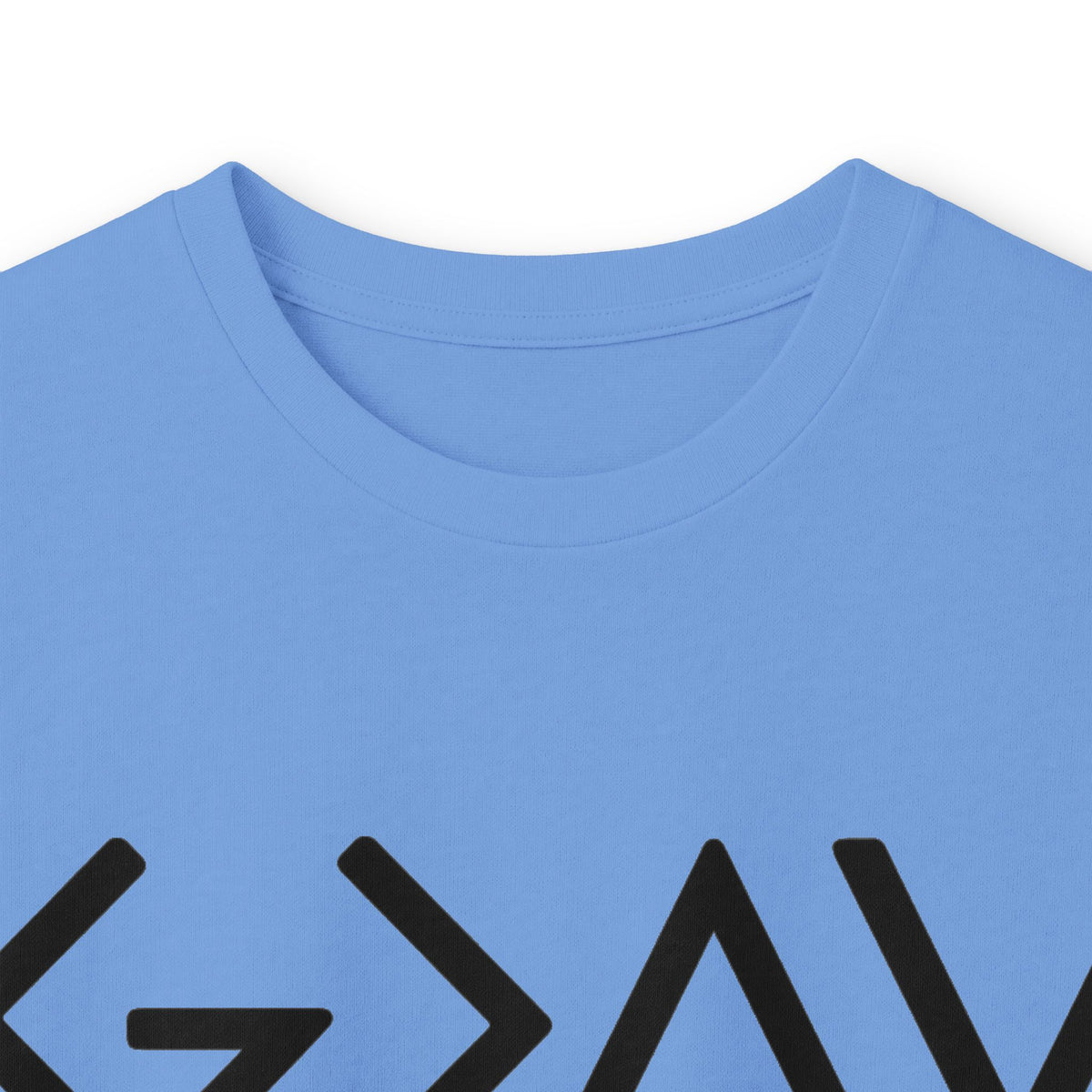 Christian Faith Long Sleeve Tee — “G>V” Front & Triple Cross Back