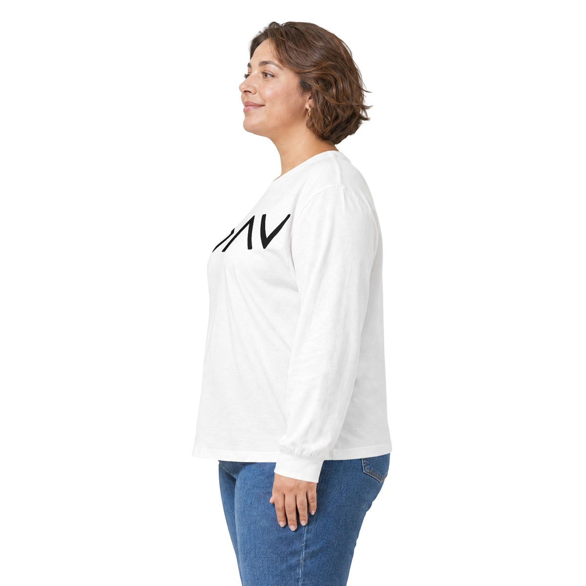 Christian Faith Long Sleeve Tee — “G>V” Front & Triple Cross Back
