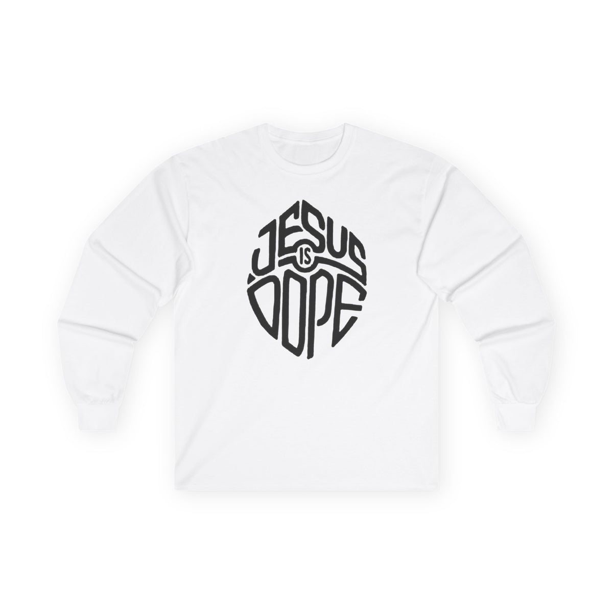 Jesus Is Dope Long Sleeve Tee — Christian Cross Faith Shirt
