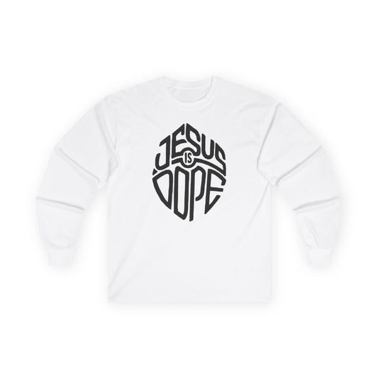 Jesus Is Dope Long Sleeve Tee — Christian Cross Faith Shirt