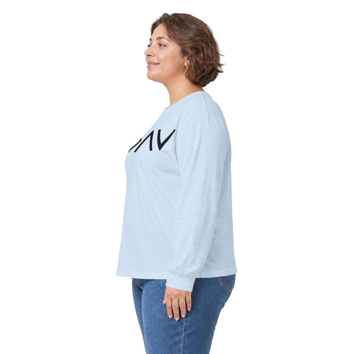 Christian Faith Long Sleeve Tee — “G>V” Front & Triple Cross Back
