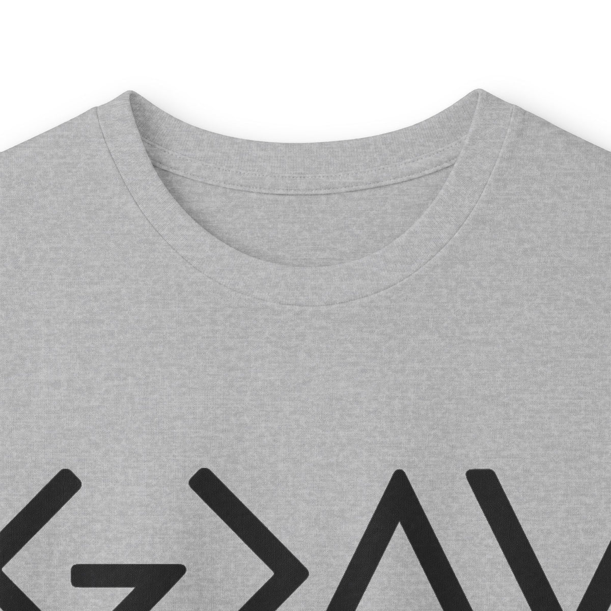 Christian Faith Long Sleeve Tee — “G>V” Front & Triple Cross Back