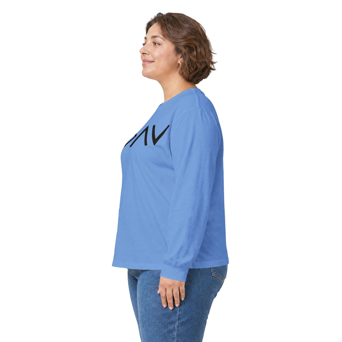 Christian Faith Long Sleeve Tee — “G>V” Front & Triple Cross Back