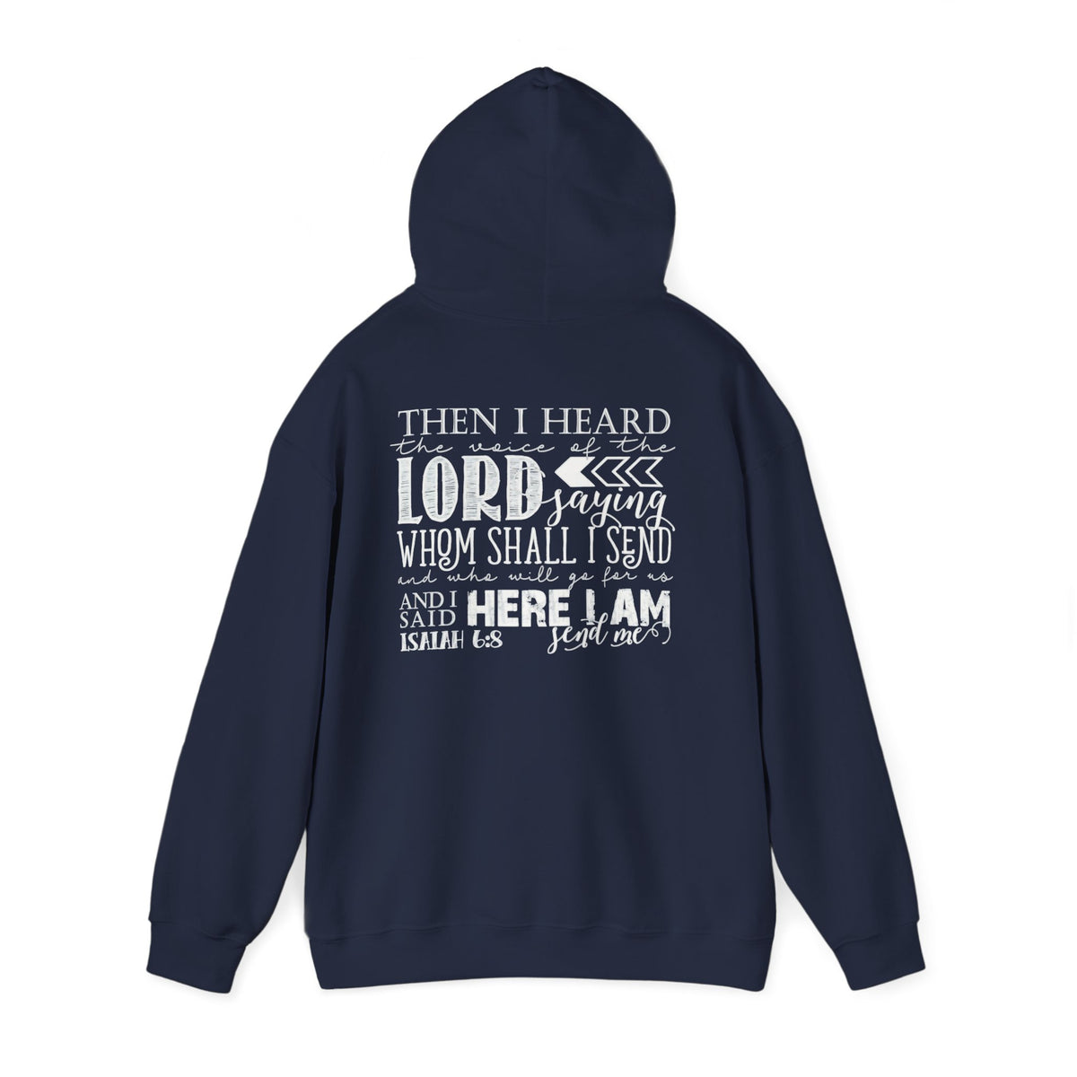 Send Me Hoodie — Isaiah 6:8 Christian Faith Pullover