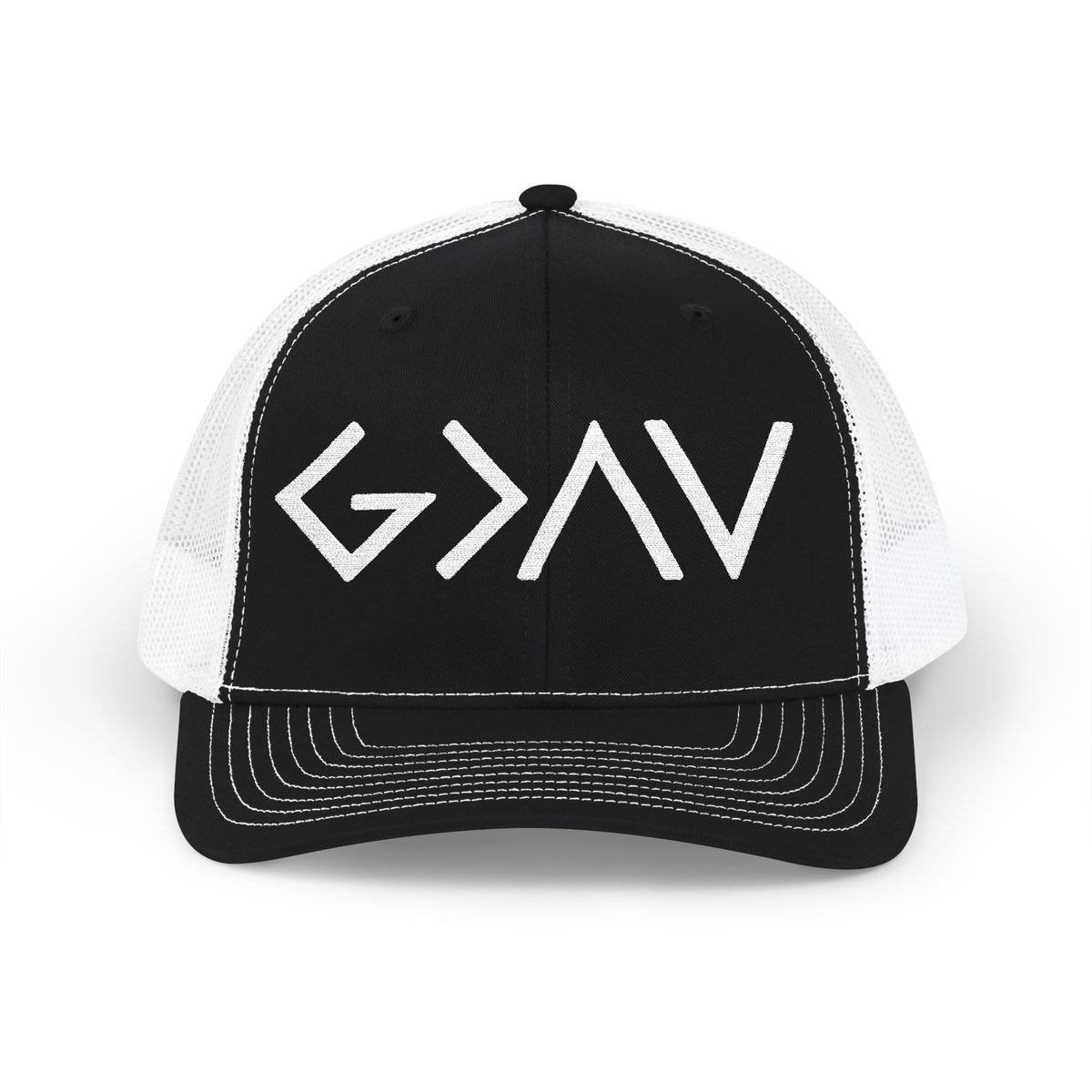 God Is Greater Than The Highs And Lows Snapback Trucker Cap